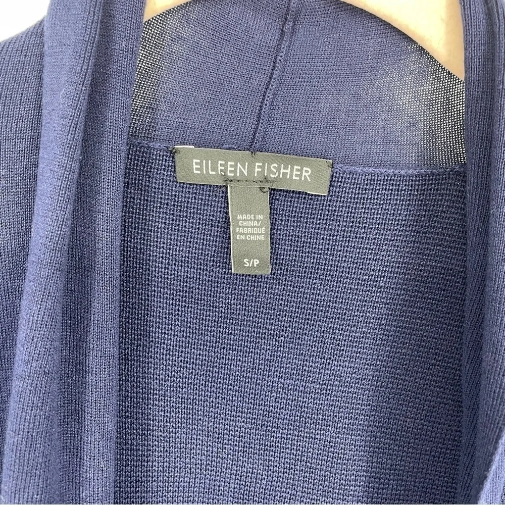 Eileen Fisher Sleek Ribbed Long Cardigan
